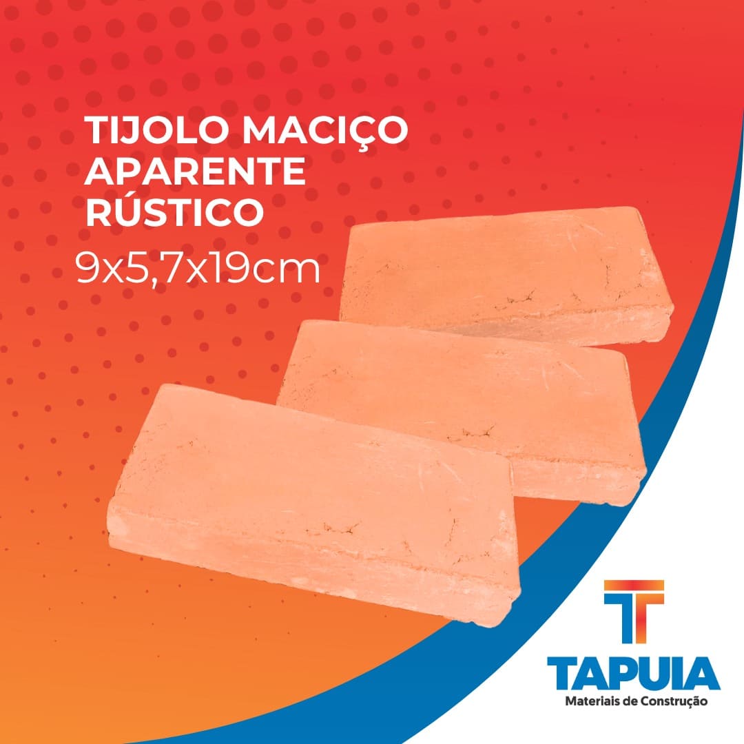 tijolo maciço aparente rustico